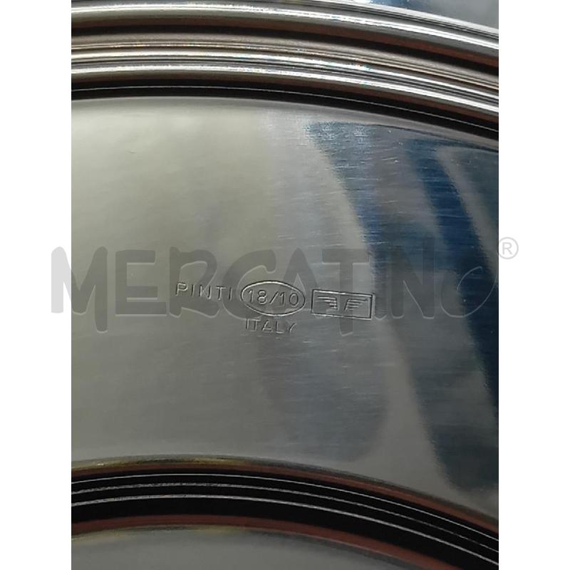 SOTTO PIATTI PZ. 6 PINTI ITALY ACCIAIO | Mercatino dell'Usato Alpignano 4