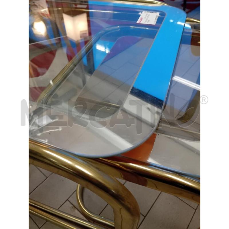 TAVOLINI 3 PZ VETRO OTTONE | Mercatino dell'Usato Alpignano 3