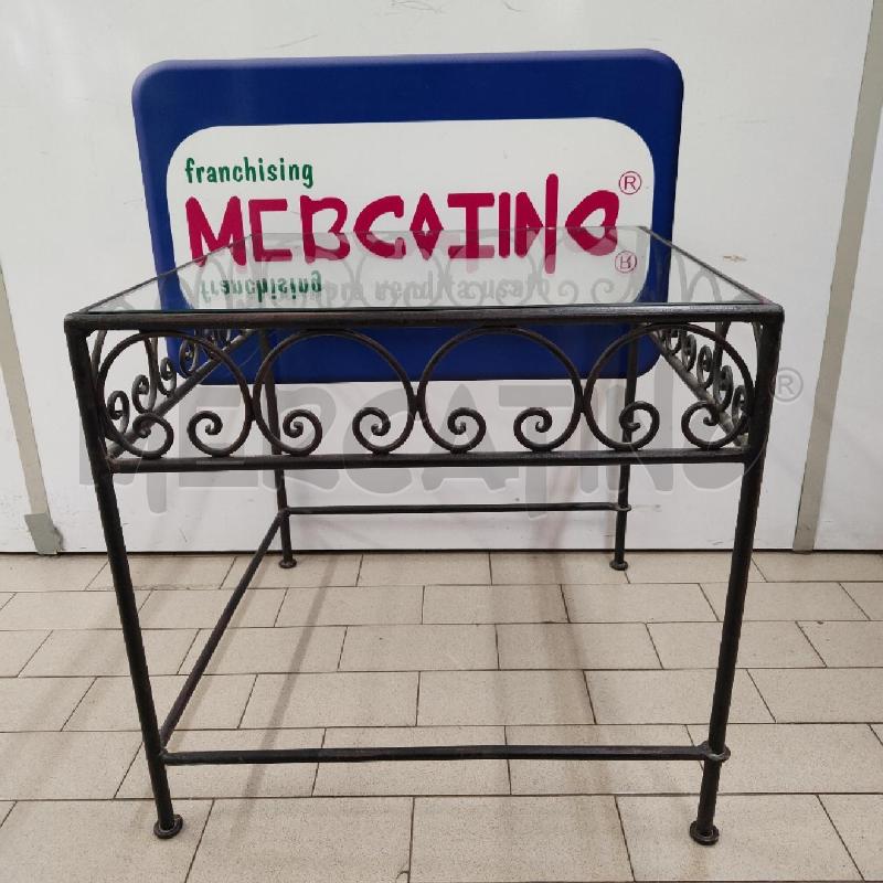 TAVOLINO FERRO BATTUTO QUADRATO  | Mercatino dell'Usato Alpignano 1