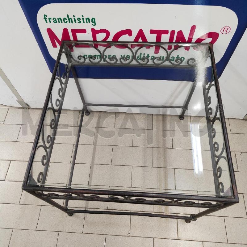 TAVOLINO FERRO BATTUTO QUADRATO  | Mercatino dell'Usato Alpignano 2