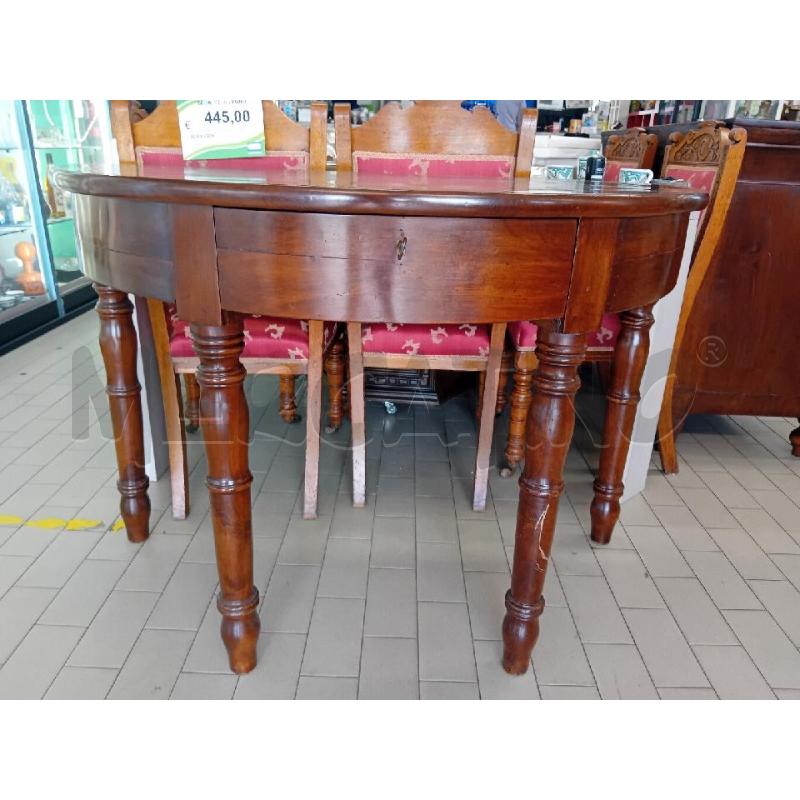 TAVOLINO LEGNO SEMI LUNA | Mercatino dell'Usato Alpignano 1