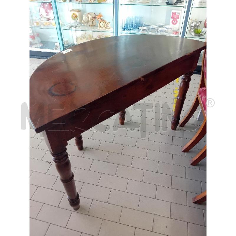 TAVOLINO LEGNO SEMI LUNA | Mercatino dell'Usato Alpignano 3