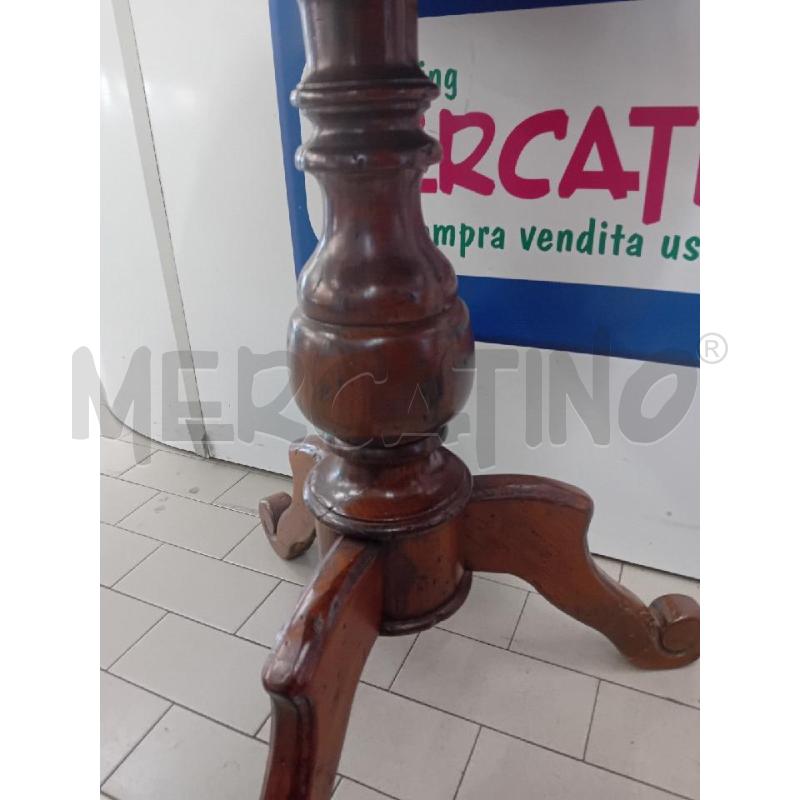 TAVOLINO TONDO LEGNO SCURO | Mercatino dell'Usato Alpignano 3