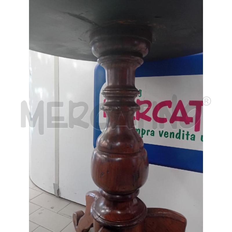 TAVOLINO TONDO LEGNO SCURO | Mercatino dell'Usato Alpignano 4