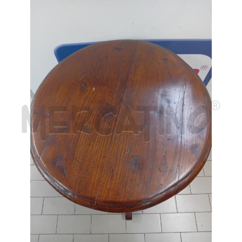 TAVOLINO TONDO LEGNO SCURO | Mercatino dell'Usato Alpignano 5