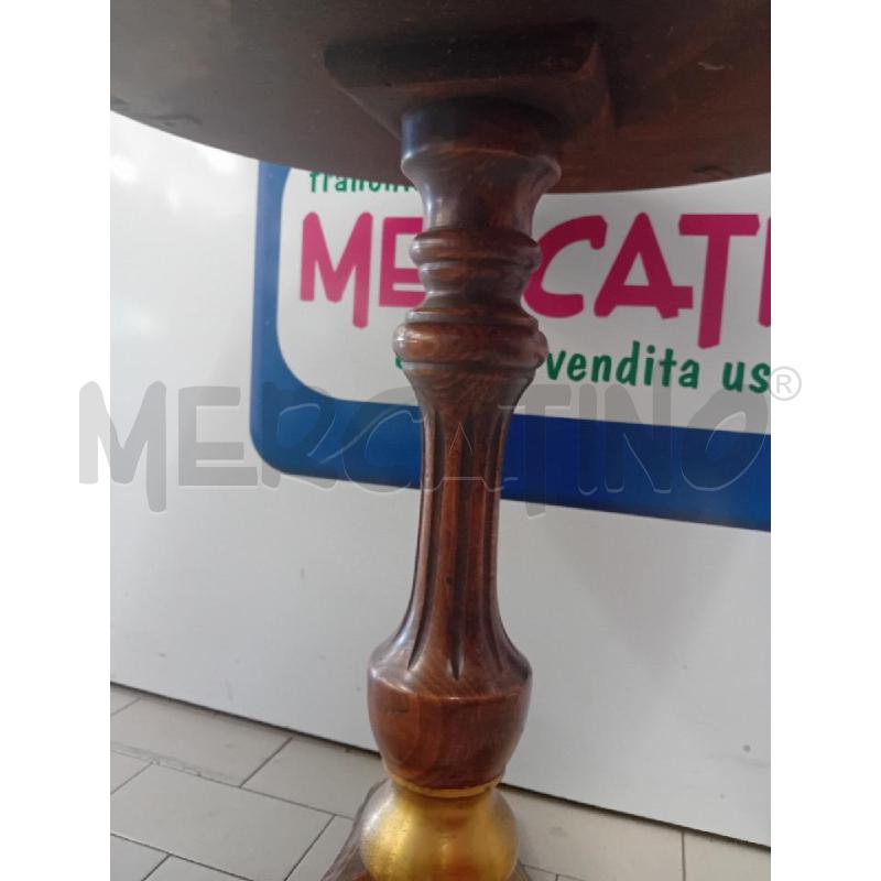 TAVOLINO TONDO RIPIANO METALLO  | Mercatino dell'Usato Alpignano 4
