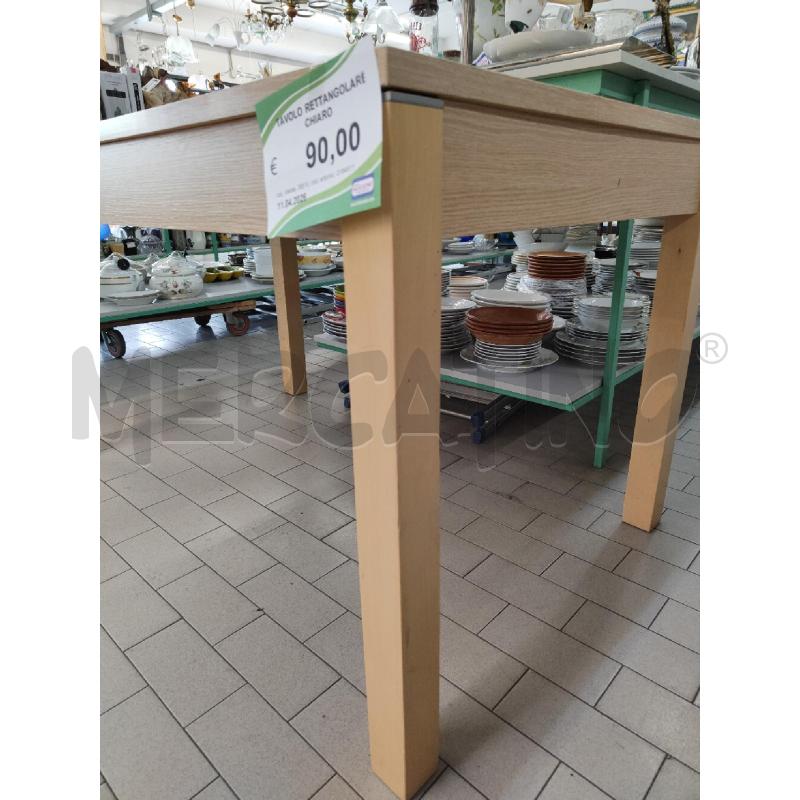 TAVOLO RETTANGOLARE CHIARO | Mercatino dell'Usato Alpignano 4