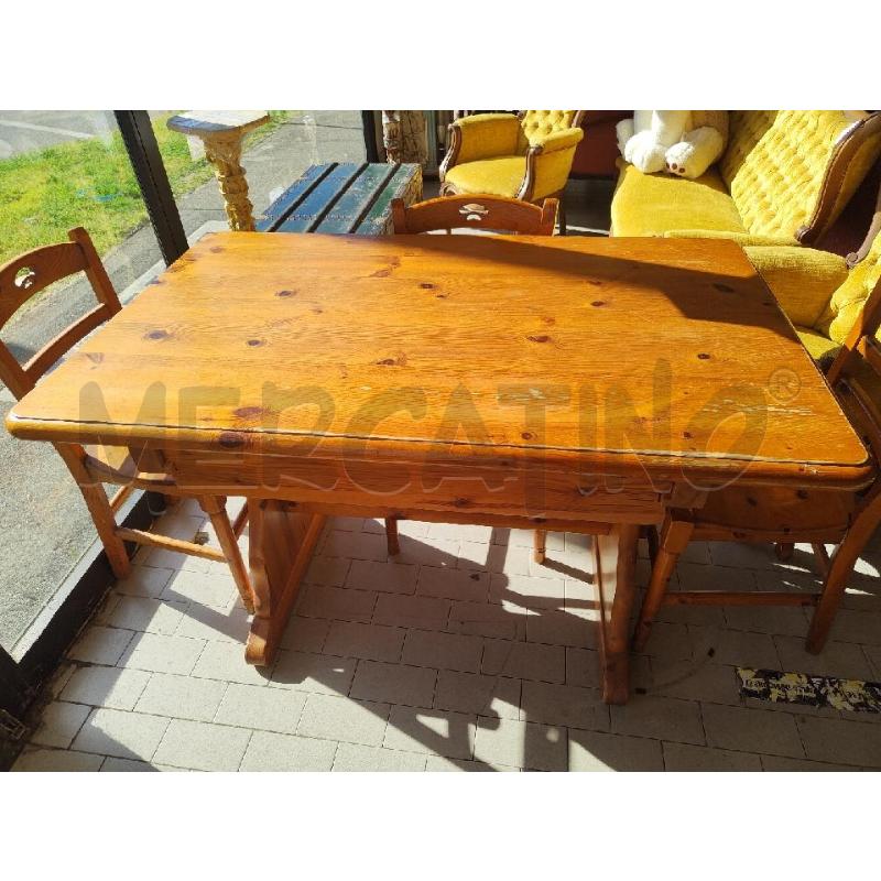 TAVOLO RETTANGOLARE RUSTICO  | Mercatino dell'Usato Alpignano 1