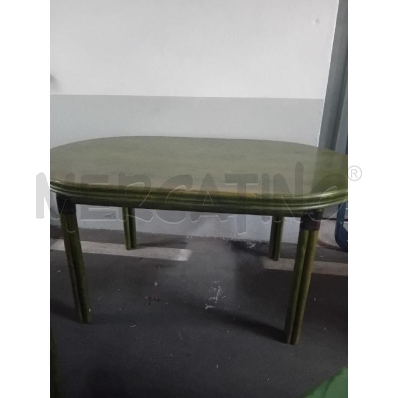 TAVOLO RETTANGOLARE VERDE  | Mercatino dell'Usato Alpignano 1