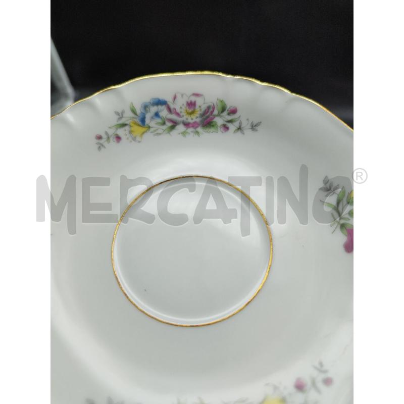 TAZZE PZ. 5+6+2 GINORI FIORI BORDO DORATO | Mercatino dell'Usato Alpignano 4