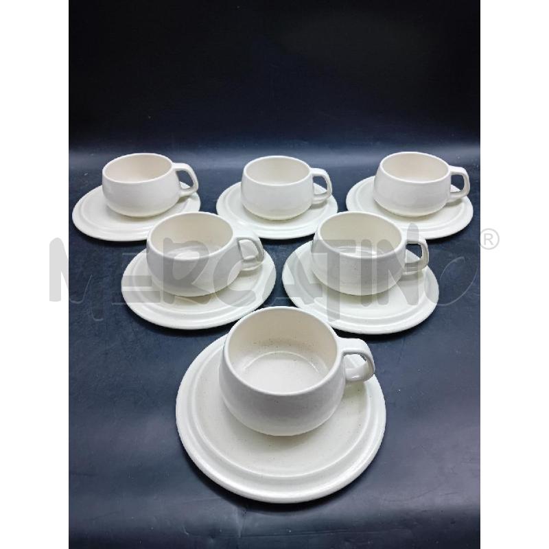 TAZZE PZ. 6+6 CERAMICHE ROMANE BUCCI | Mercatino dell'Usato Alpignano 1
