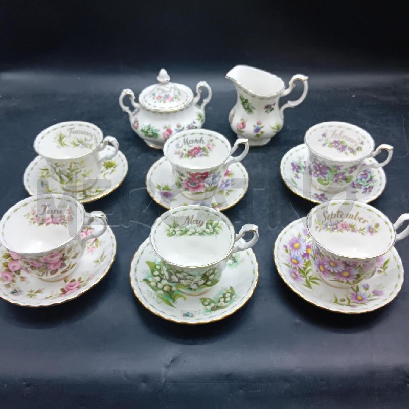 TAZZE PZ. 6+6 ROYAL ALBERT MESI  | Mercatino dell'Usato Alpignano 1