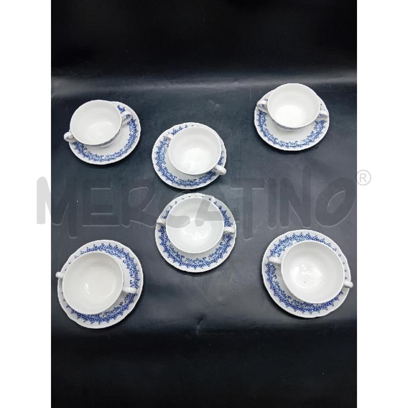 TAZZE PZ. 6 LAVENO DECORO BLU  | Mercatino dell'Usato Alpignano 2
