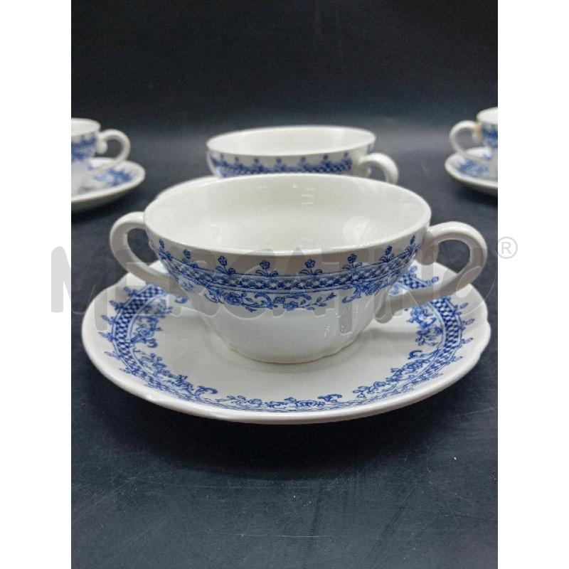 TAZZE PZ. 6 LAVENO DECORO BLU  | Mercatino dell'Usato Alpignano 3