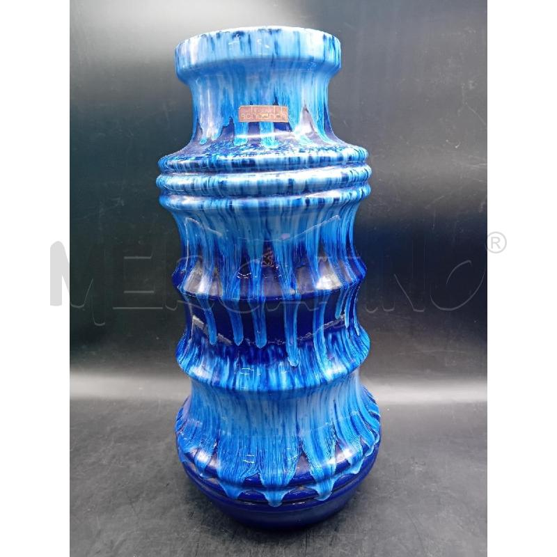VASO SMALTATO SCHEURICH BLU | Mercatino dell'Usato Alpignano 1