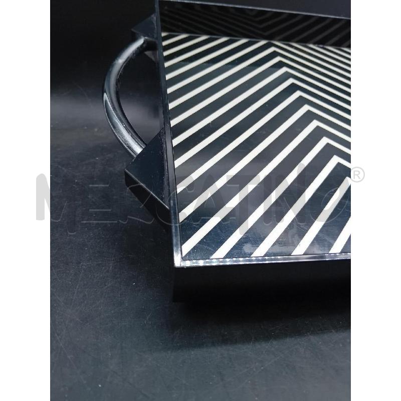 VASSOIO RETT PL BNC NR GEOMETRIC  | Mercatino dell'Usato Alpignano 2
