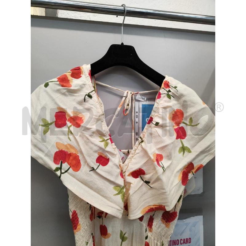 VESTITO DONNA FARM BEIGE FIORI RSO | Mercatino dell'Usato Alpignano 3