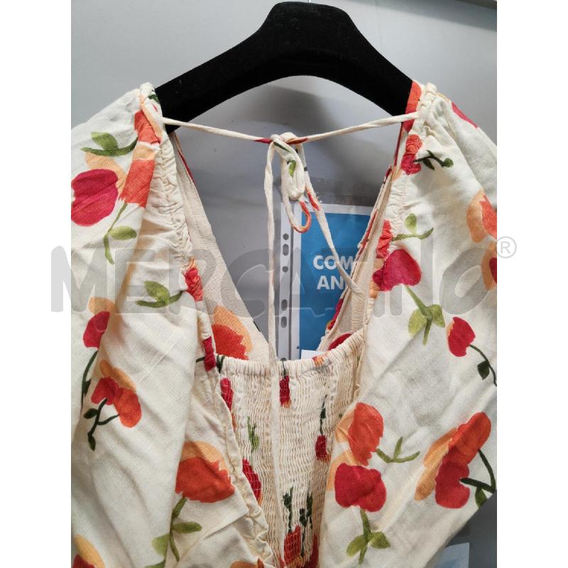 VESTITO DONNA FARM BEIGE FIORI RSO | Mercatino dell'Usato Alpignano 5