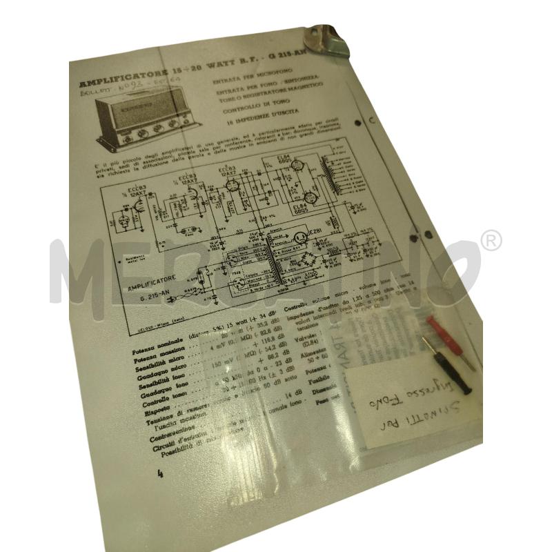 AMPLIFICATORE GELOSO D'EPOCA G-215 | Mercatino dell'Usato Chieri 5