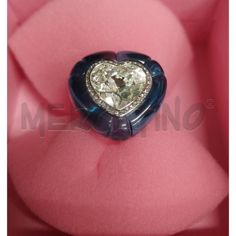 ANELLO DONNA SWAROVSKI AZZURRO DULCIS CUORE | Mercatino dell'Usato Chieri 2