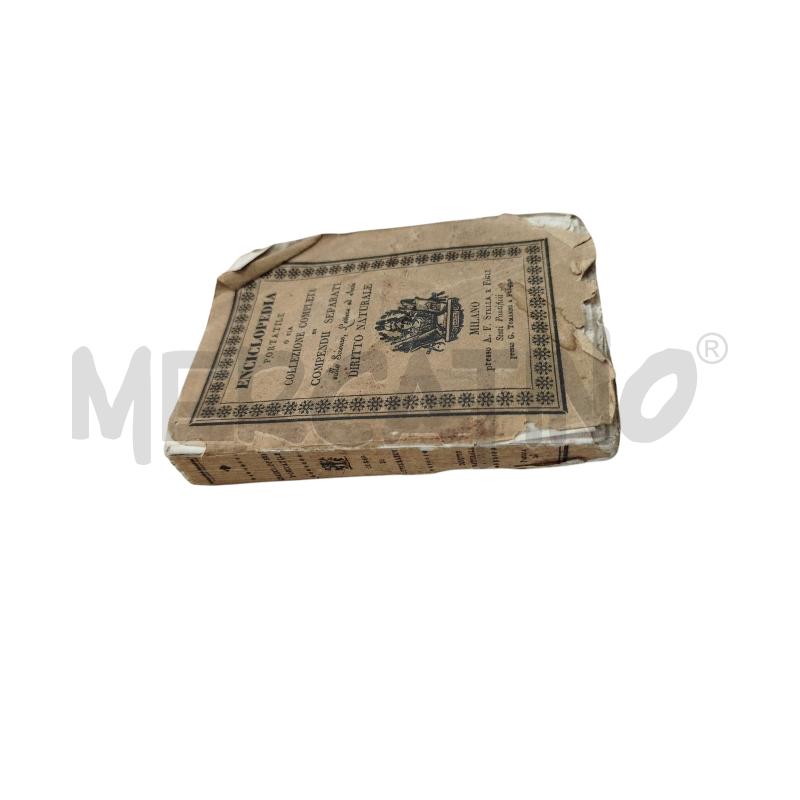 ANTICO ENCICLOPEDIA PORTATILE DIRITTO NATURALE 1833 | Mercatino dell'Usato Chieri 1