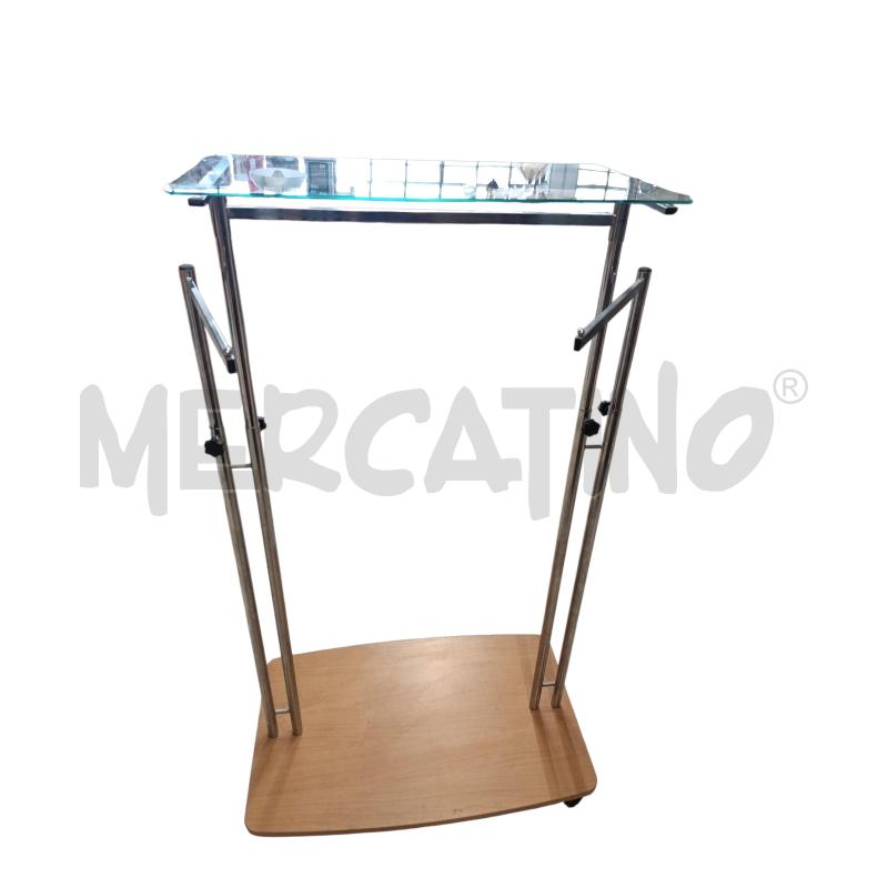 APPENDI ABITI BASE LEGNO PIANO VETRO | Mercatino dell'Usato Chieri 1
