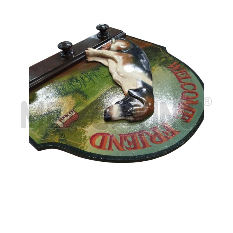 APPENDI ABITI LEGNO WELCOME HOME CANE | Mercatino dell'Usato Chieri 2