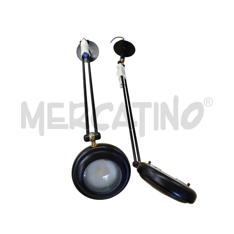 APPLIQUE COPPIA REGOLABILI NERE PARTI COLOR ORO | Mercatino dell'Usato Chieri 1