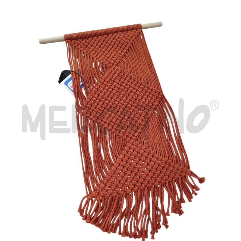 ARAZZO MACRAMÈ ARANCIO ARTIGIANALE | Mercatino dell'Usato Chieri 1
