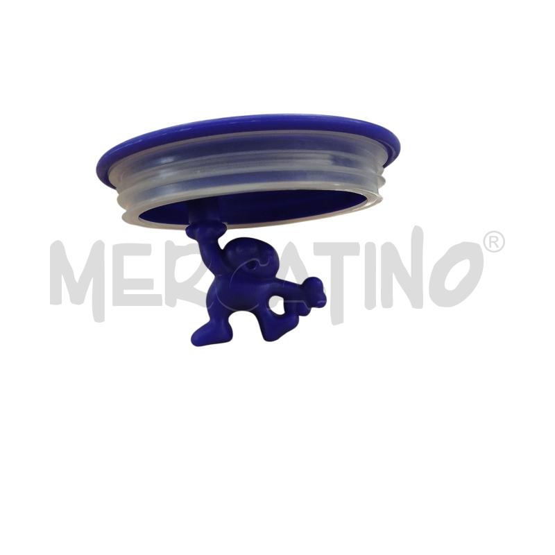 BARATTOLO VETRO ALESSI ALTO TAPPO BLU | Mercatino dell'Usato Chieri 1