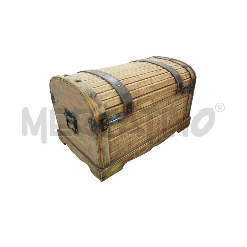 BAULETTO LEGNO DOPPIO MANICO DOPPIA CINGHIA PELLE BORCHIE | Mercatino dell'Usato Chieri 3
