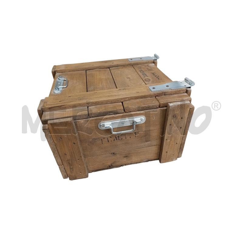 BAULE CON MANIGLIE ARTIG. LEGNO CHIARO CERNIERE SPESSE | Mercatino dell'Usato Chieri 3