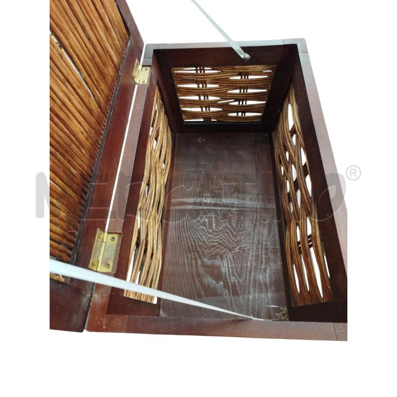 BAULE LEGNO STRUT. INTRECCIO MIDOLLINO | Mercatino dell'Usato Chieri 3