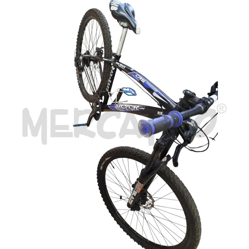 BICICLETTA UOMO GRIGIA BLU NERA SILVERSTAR 27.5 | Mercatino dell'Usato Chieri 4