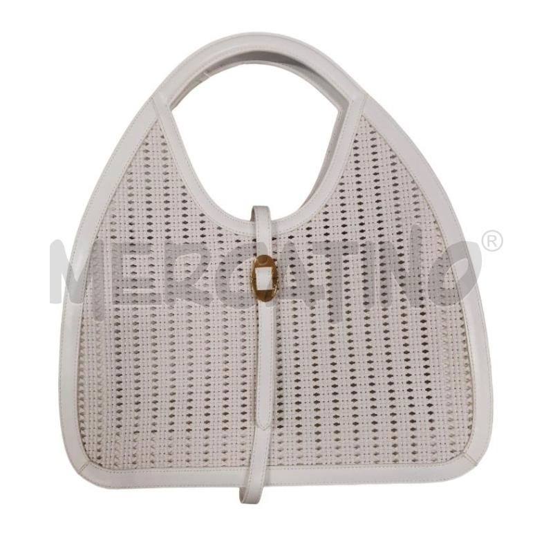 BORSA DONNA BIANCA INTRECCIO COCCINELLE NO TRACOLLA | Mercatino dell'Usato Chieri 1