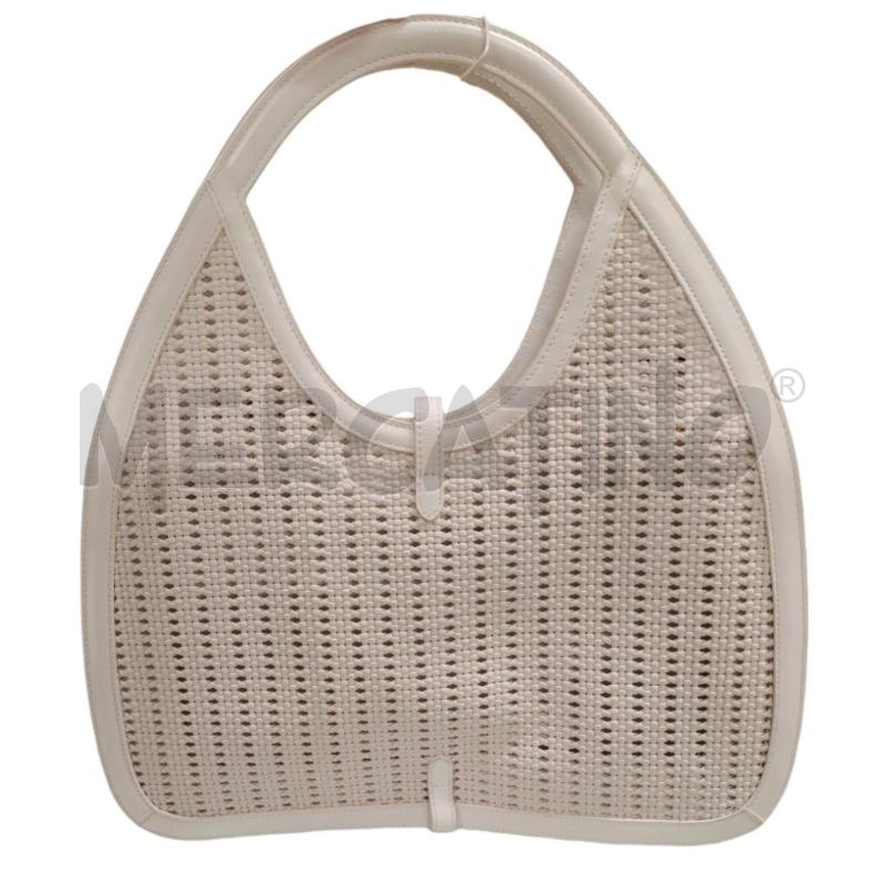 BORSA DONNA BIANCA INTRECCIO COCCINELLE NO TRACOLLA | Mercatino dell'Usato Chieri 2