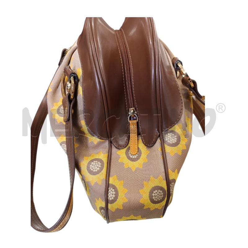 BORSA DONNA MARRONE GIRASOLI BRACCIALINI | Mercatino dell'Usato Chieri 2