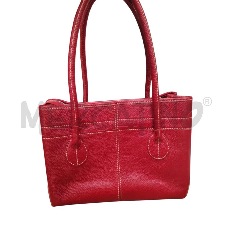 BORSA DONNA ROSSA PELLE TODS  | Mercatino dell'Usato Chieri 3
