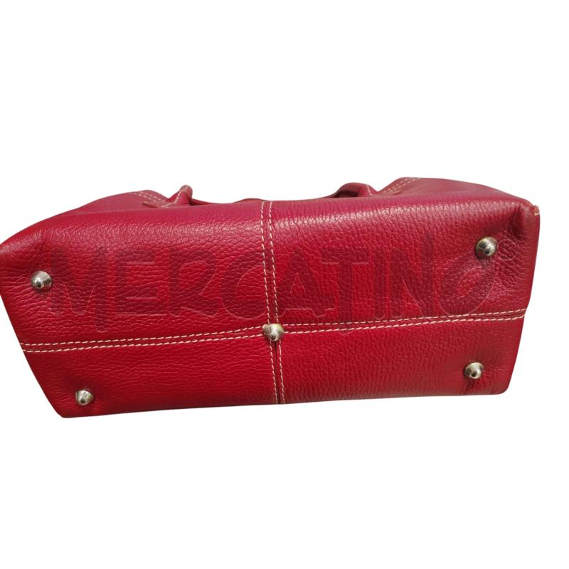 BORSA DONNA ROSSA PELLE TODS  | Mercatino dell'Usato Chieri 4
