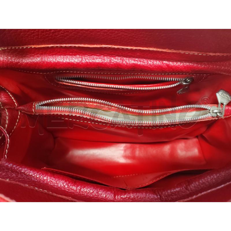 BORSA DONNA ROSSA PELLE TODS  | Mercatino dell'Usato Chieri 5