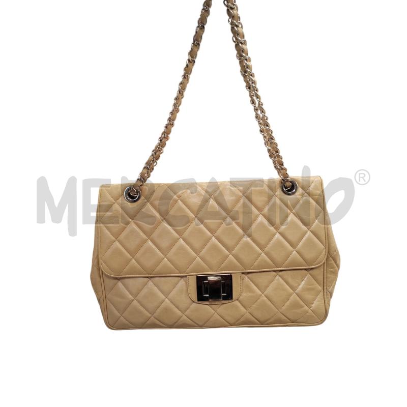BORSA DONNA TRAPUNTATA BEIGE BARACCO | Mercatino dell'Usato Chieri 1