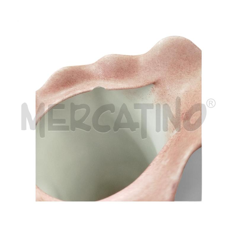 BROCCA DIFETTO INTERNO ROSA DEC. ORO FIORATO | Mercatino dell'Usato Chieri 3