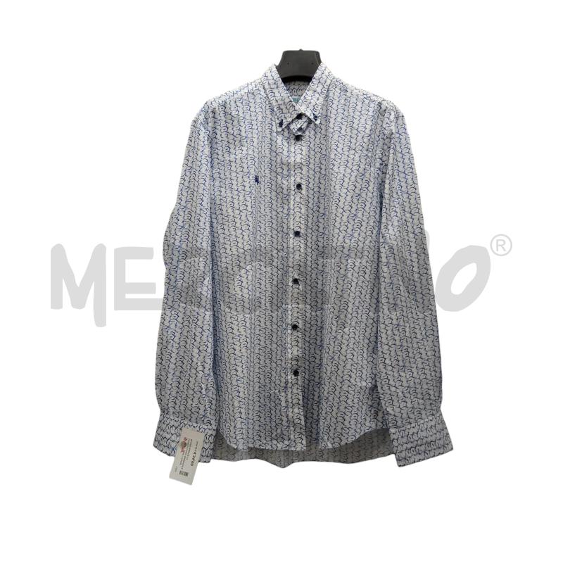 CAMICIA UOMO HARMONT&BLAINE BIANCA FANT CERCH BLU | Mercatino dell'Usato Chieri 1