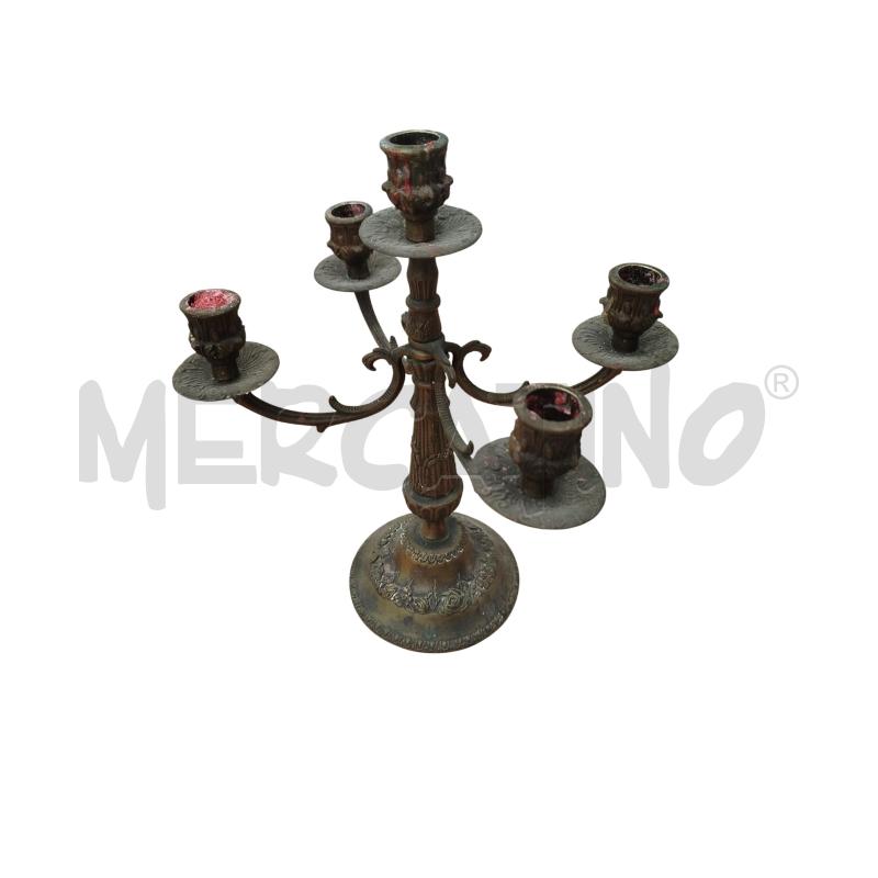 CANDELABRO 5 PUNTI LUCI OTTONE | Mercatino dell'Usato Chieri 1