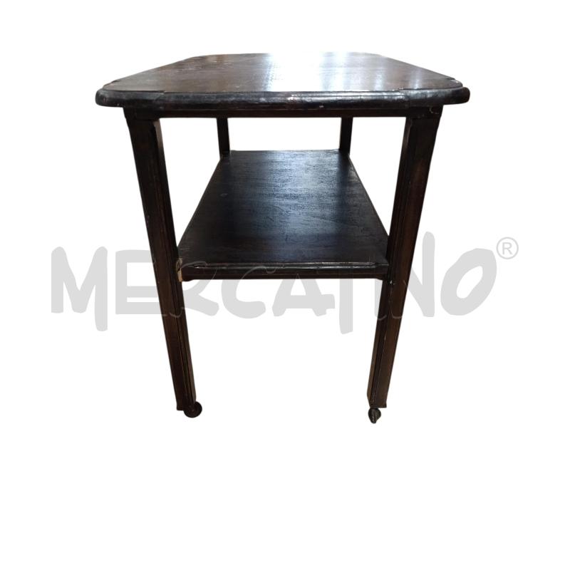CARRELLO LEGNO - TAVOLINO CON RUOTE | Mercatino dell'Usato Chieri 1
