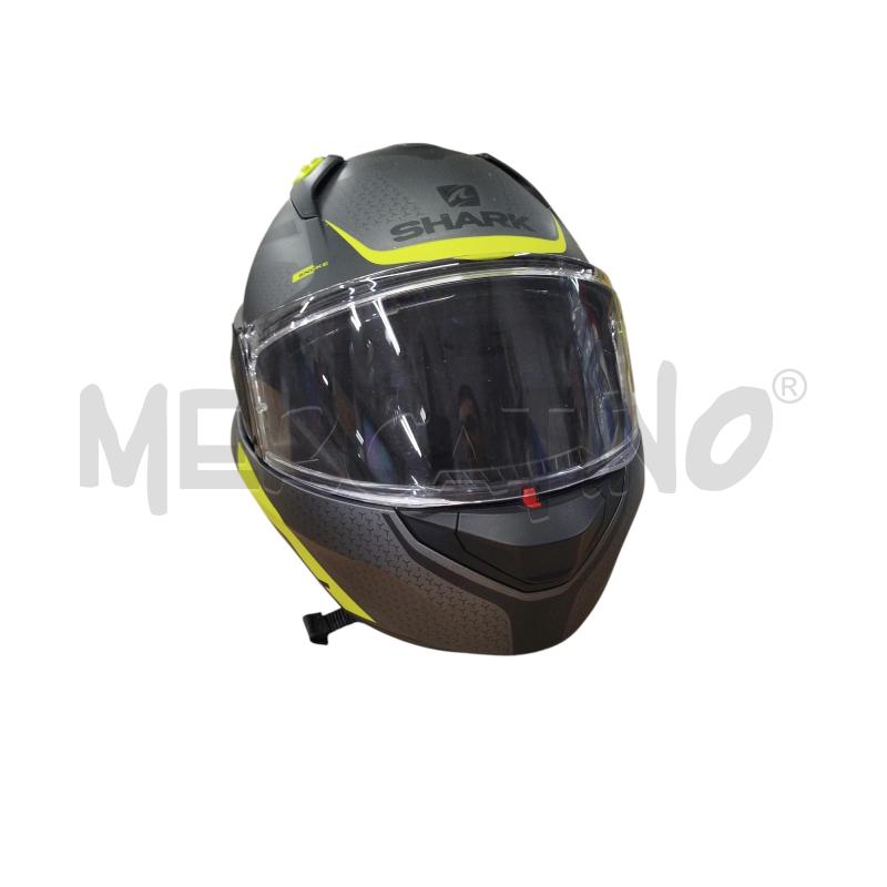 CASCO MOTO MODULARE SHARK GRIGIO NERO GIALLO FLUO | Mercatino dell'Usato Chieri 2