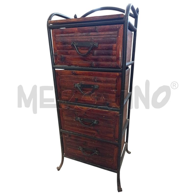 CASSETTIERA PICCOLA STRUT. METALLO + CASSETTI LEGNO | Mercatino dell'Usato Chieri 4