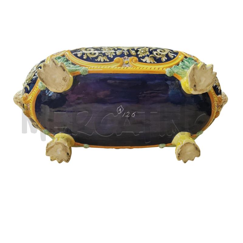 CENTROTAVOLA OVALE BLU DECORO VARI | Mercatino dell'Usato Chieri 4