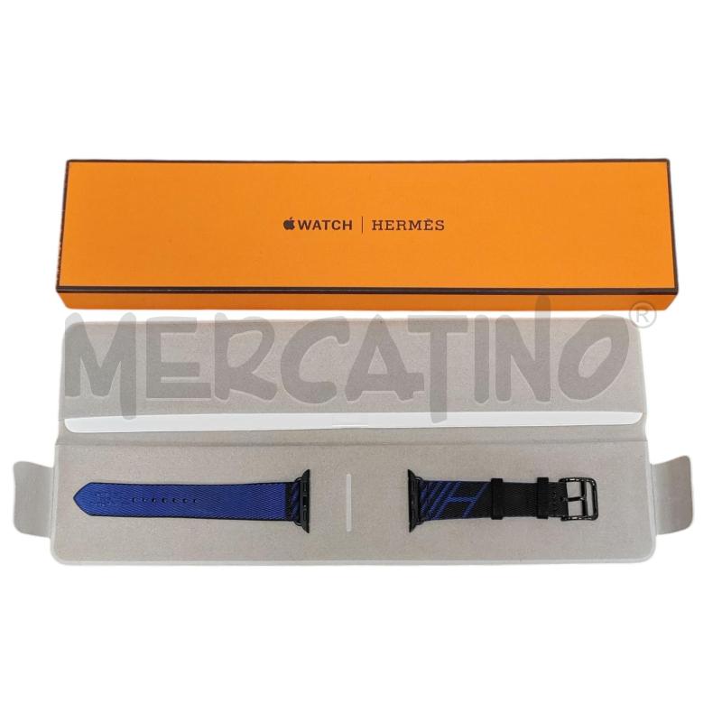 CINTURINO APPLEWATCH HERMES 40MM BLU NERO | Mercatino dell'Usato Chieri 1
