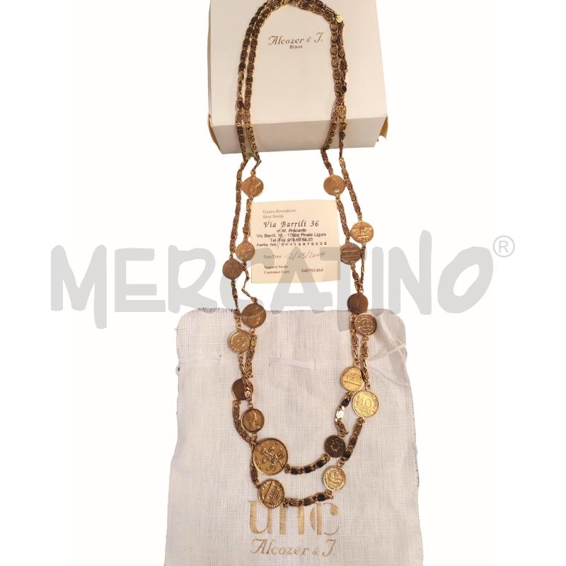 COLLANA DORATA MONETE ALCOZER | Mercatino dell'Usato Chieri 1